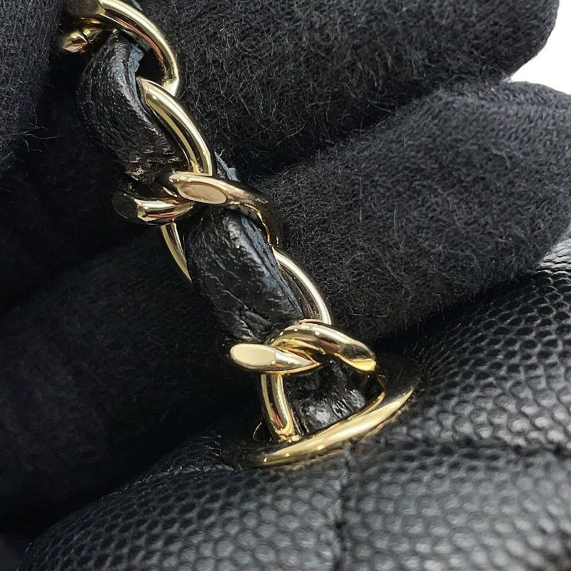 シャネル リュック マトラッセ ココマーク キャビアスキン AS4058 CHANEL バッグ バックパック 黒