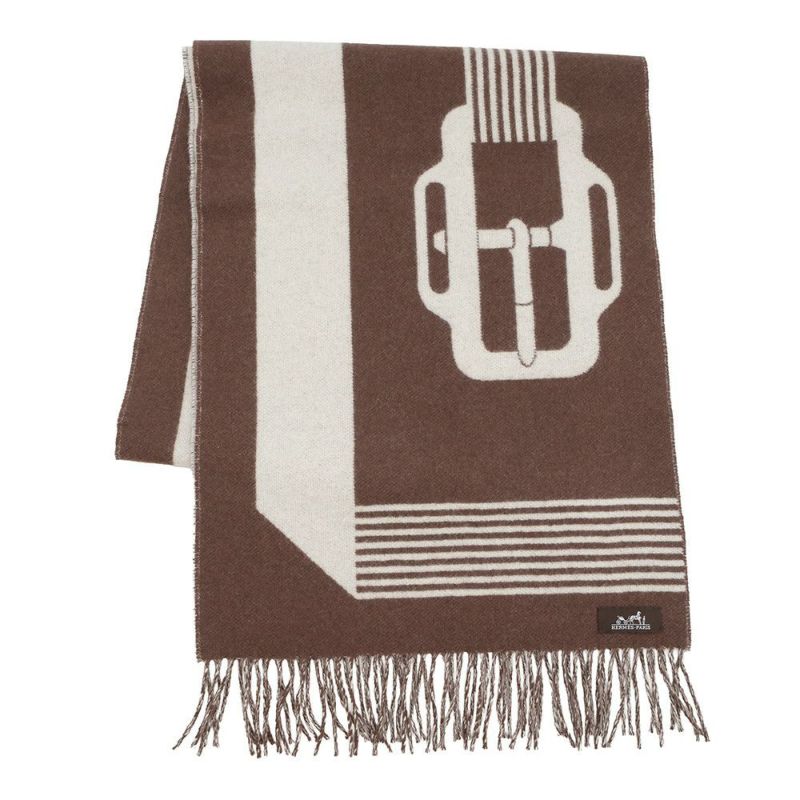 エルメス マフラー サングル・ア・ブックル カシミヤ HERMES 2023年 ソルド品