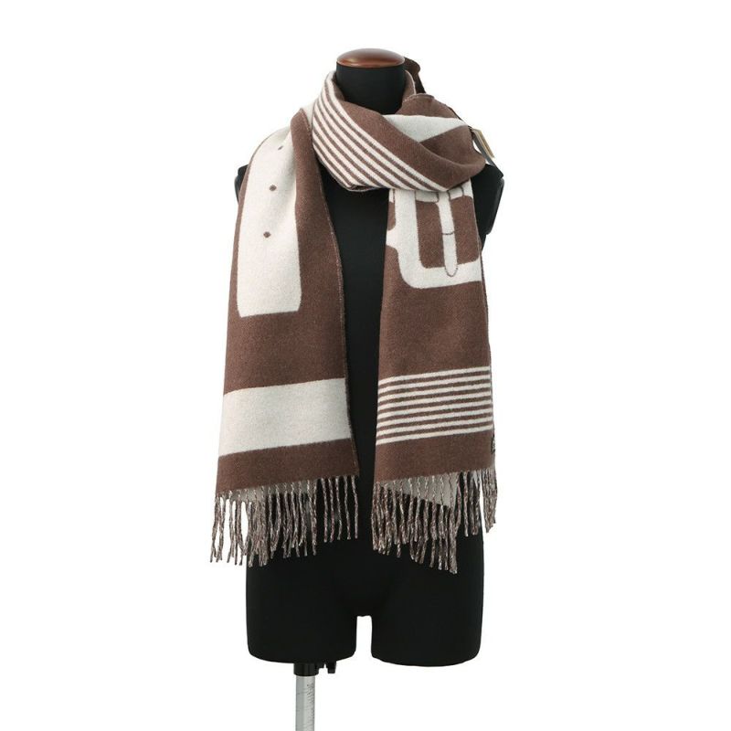 エルメス マフラー サングル・ア・ブックル カシミヤ HERMES 2023年 ソルド品