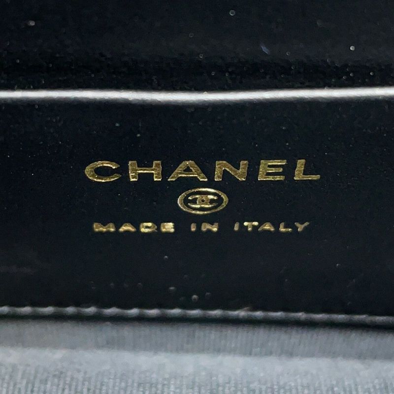 シャネル チェーンショルダーバッグ マトラッセ ココマーク フェイクパール ラムスキン AS5130 25/26年 クルーズ 黒
