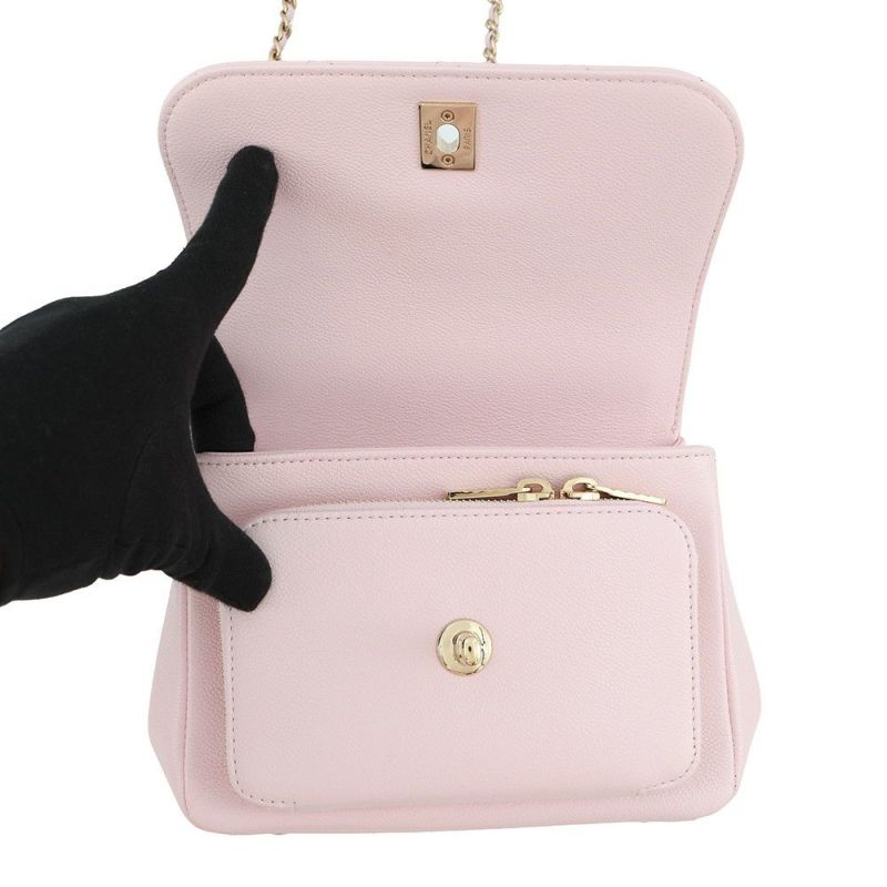 シャネル ハンドバッグ ココマーク マトラッセ キャビアスキン A93749 CHANEL 2wayチェーンショルダーバッグ