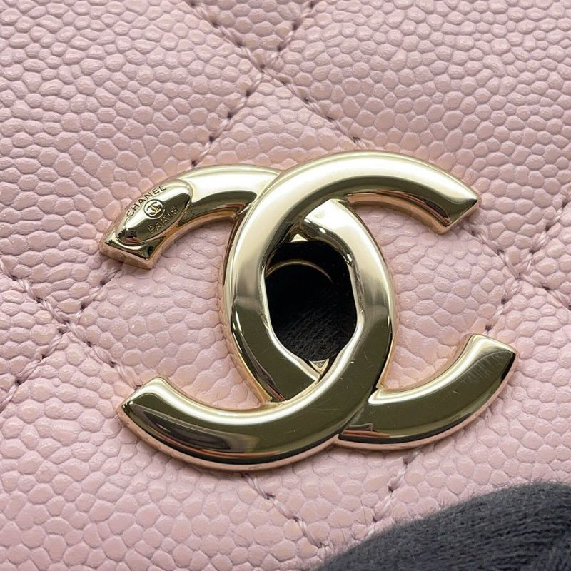 シャネル ハンドバッグ ココマーク マトラッセ キャビアスキン A93749 CHANEL 2wayチェーンショルダーバッグ