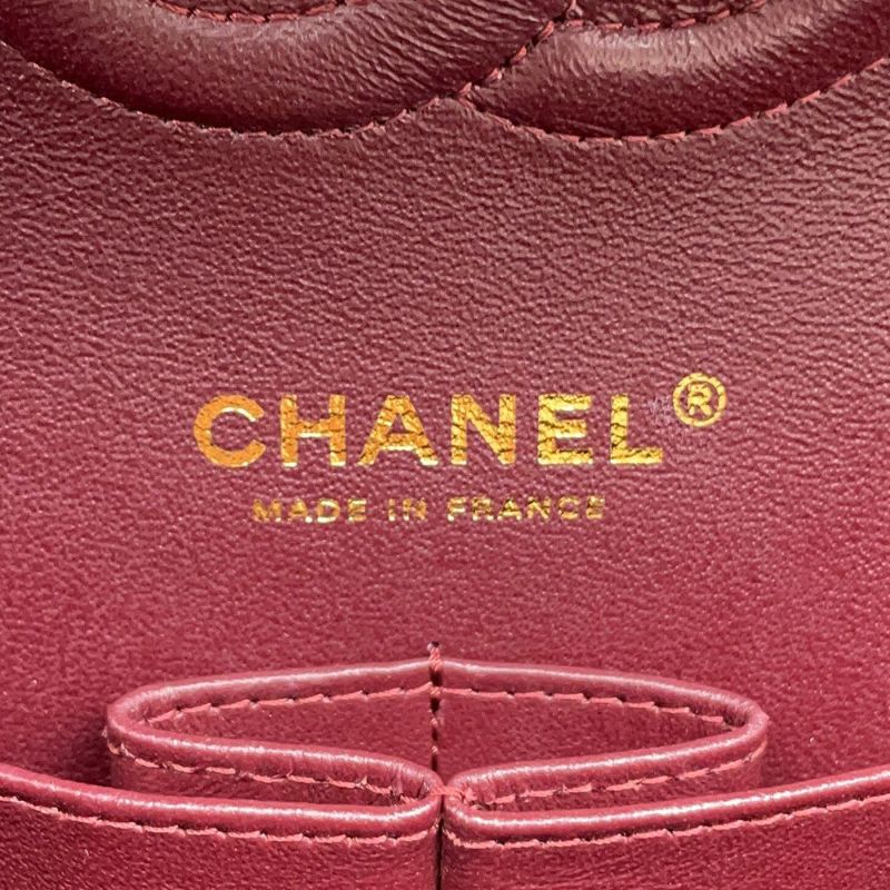 シャネル チェーンショルダーバッグ シェブロン Vステッチ ココマーク ラムスキン A01112 CHANEL ダブルチェーン 黒