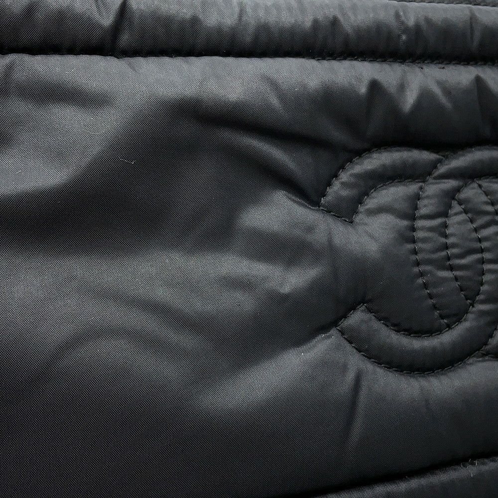 シャネル トートバッグ コココクーン ココマーク マトラッセ スモール PM ナイロン A48610 CHANEL 黒