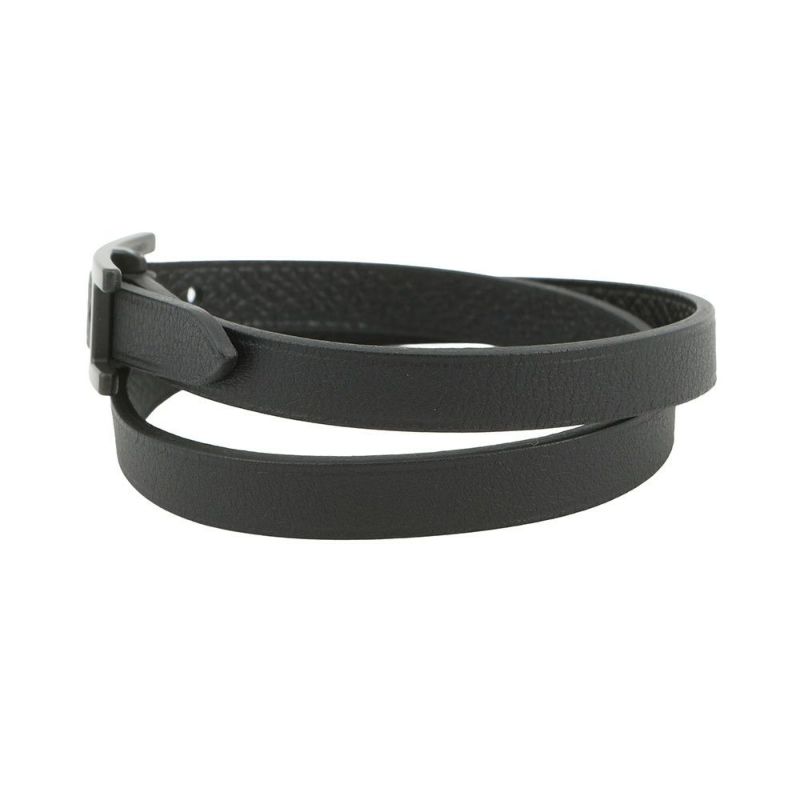 エルメス ブレスレット ビーアピ ドゥブルトゥール ブラック/ブラック金具 スイフト/エプソン サイズT4 黒