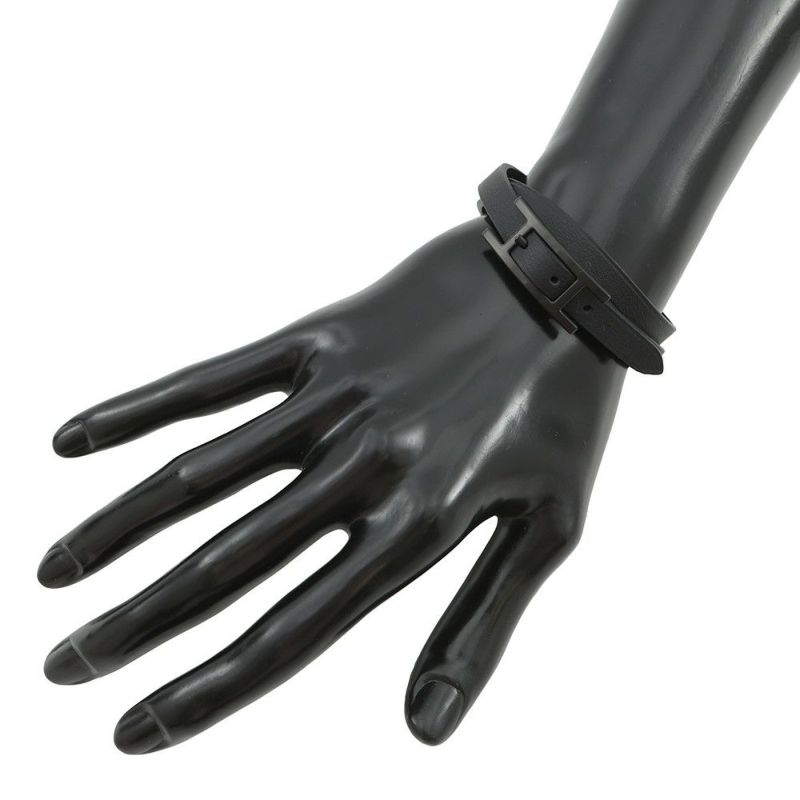 エルメス ブレスレット ビーアピ ドゥブルトゥール ブラック/ブラック金具 スイフト/エプソン サイズT4 黒