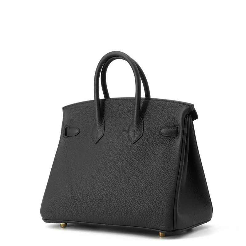 エルメス バーキン25 ヴェルソ ブラック/ツンドラ/ゴールド金具 トゴ W刻印 HERMES Birkin ハンドバッグ 黒
