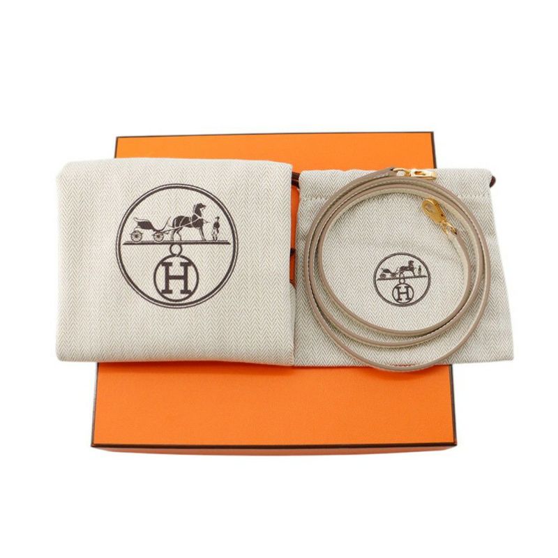 エルメス ハンドバッグ ミニケリー2 外縫い クレ/ゴールド金具 エプソン K刻印 ２wayショルダー