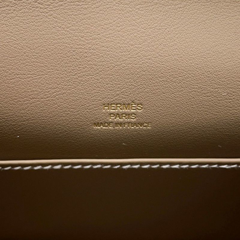 エルメス ハンドバッグ ポシェットケリー エトゥープ/ゴールド金具 スイフト K刻印