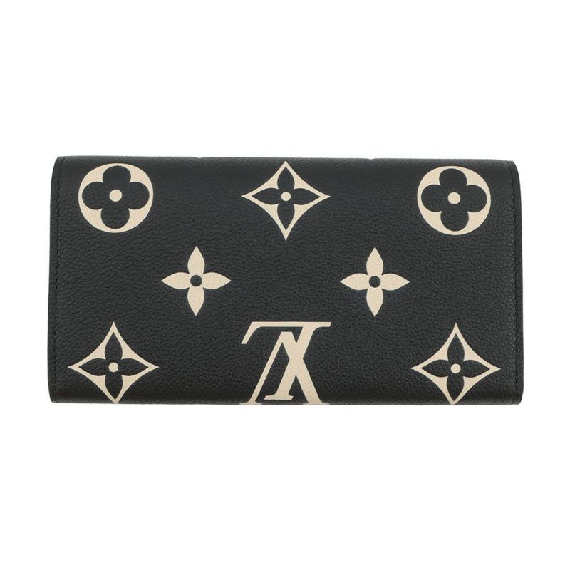 ルイヴィトン 長財布 モノグラム・アンプラント ポルトフォイユ・サラ M80496 LOUIS VUITTON ヴィトン 財布 ブラック 黒