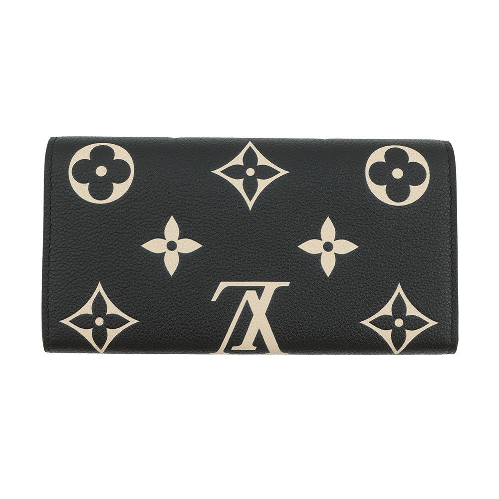 ルイヴィトン 長財布 モノグラム・アンプラント ポルトフォイユ・サラ M80496 LOUIS VUITTON ヴィトン 財布 ブラック 黒