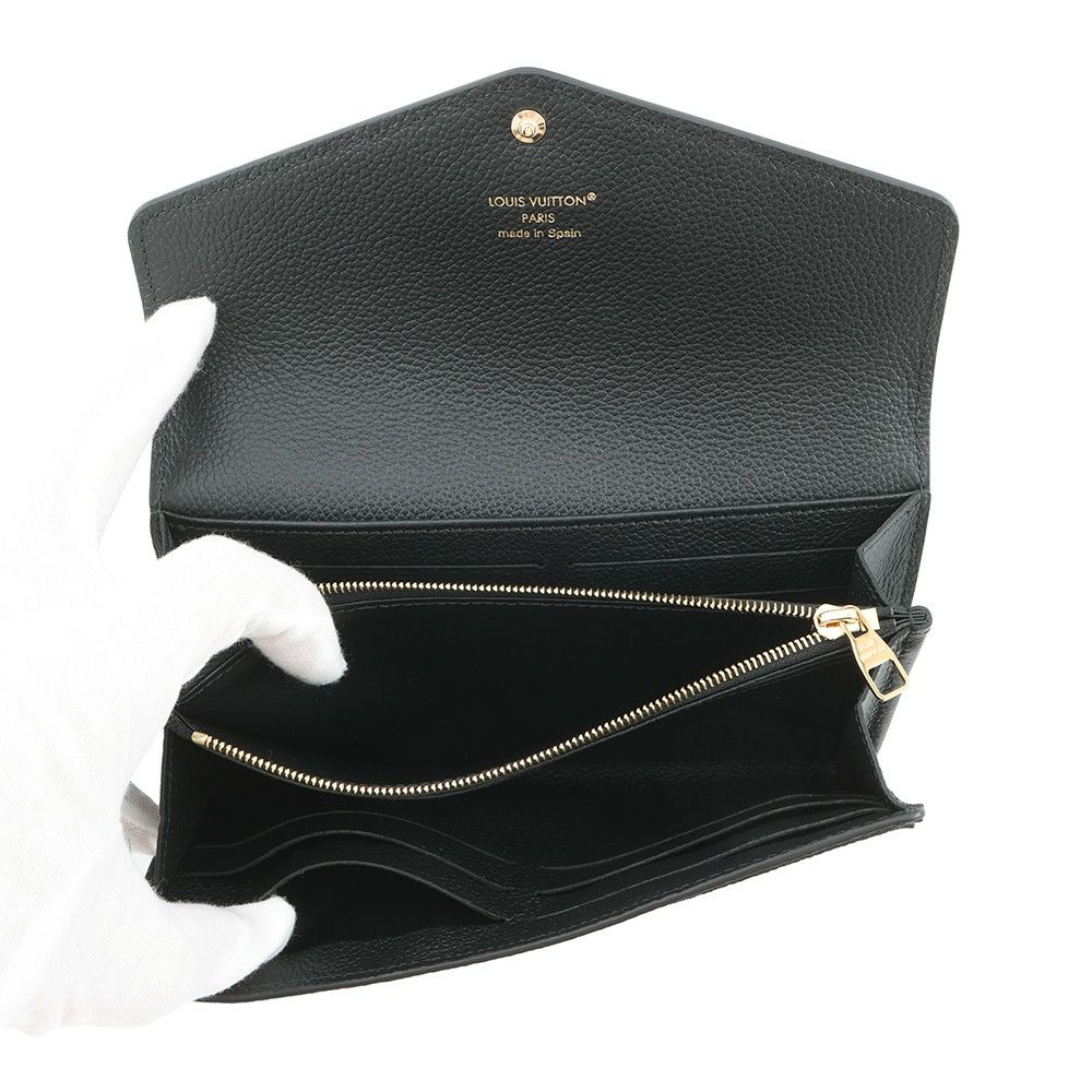 ルイヴィトン 長財布 モノグラム・アンプラント ポルトフォイユ・サラ M80496 LOUIS VUITTON ヴィトン 財布 ブラック 黒