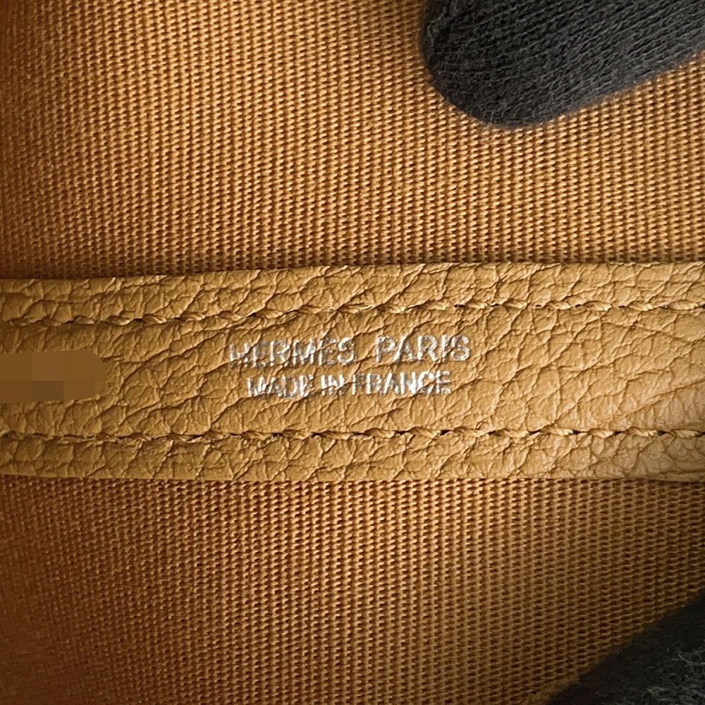 エルメス トートバッグ ガーデンパーティTPM セサミ/シルバー金具 トワルオフィシエ/ネゴンダ K刻印