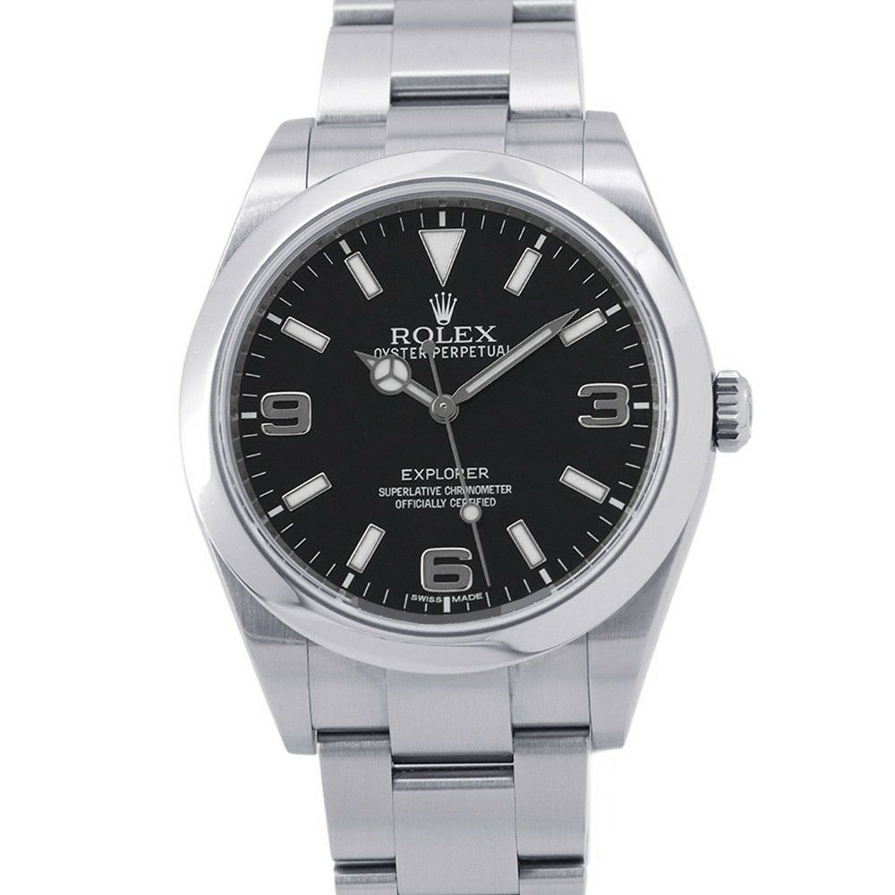 ロレックス エクスプローラー1 ランダムシリアル ルーレット 214270 ROLEX 腕時計 黒文字盤