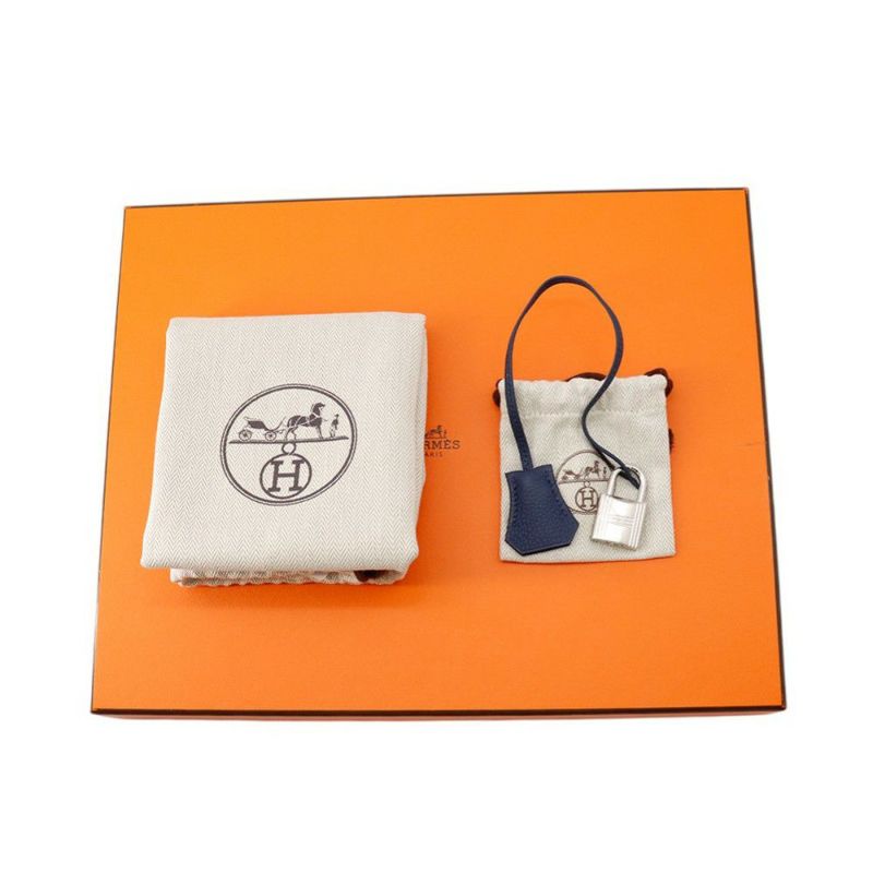 エルメス ボディバッグ ケリー アッカドPM ブルーネイビー/シルバー金具 トゴ B刻印 メンズ