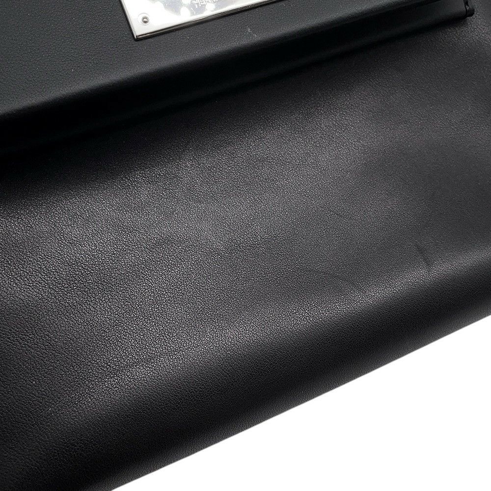 エルメス 24/24 サック ヴァンキャトル ミニ ブラック/シルバー金具 ヴォーヴォリュプト K刻印 ２wayショルダー 黒