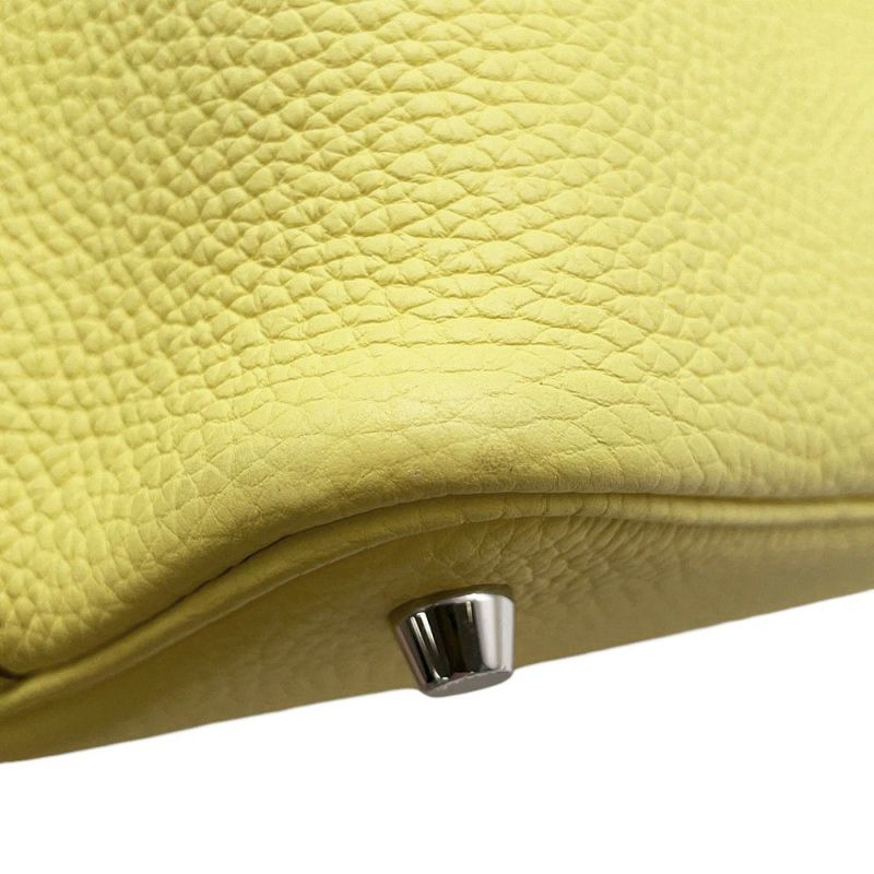 エルメス ハンドバッグ ピコタンロックPM エクラ リモンチェッロ/オレンジミニアン/シルバー金具 トリヨンクレマンス/スイフト B刻印