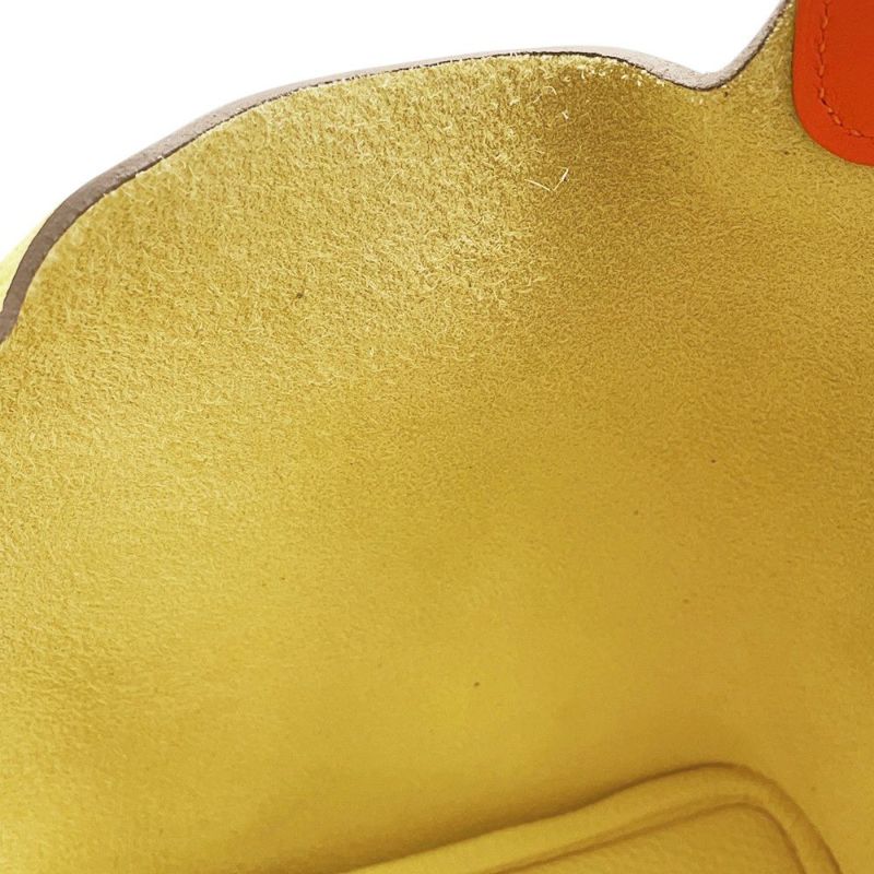 エルメス ハンドバッグ ピコタンロックPM エクラ リモンチェッロ/オレンジミニアン/シルバー金具 トリヨンクレマンス/スイフト B刻印