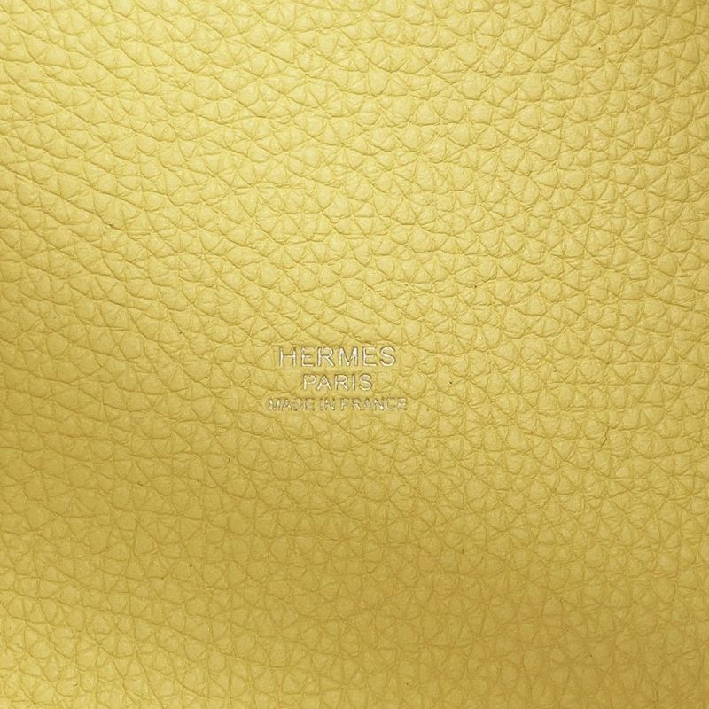 エルメス ハンドバッグ ピコタンロックPM エクラ リモンチェッロ/オレンジミニアン/シルバー金具 トリヨンクレマンス/スイフト B刻印