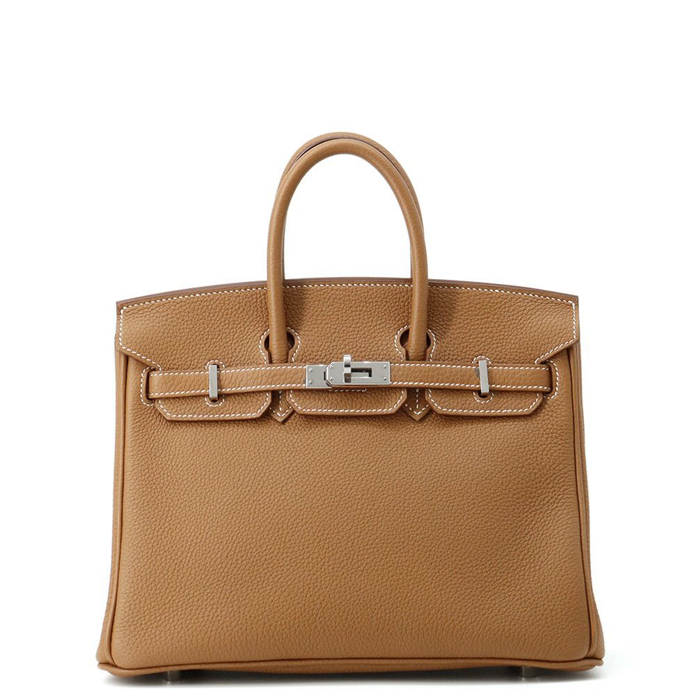 エルメス バーキン25 ゴールド/シルバー金具 トゴ Z刻印 HERMES Birkin ハンドバッグ
