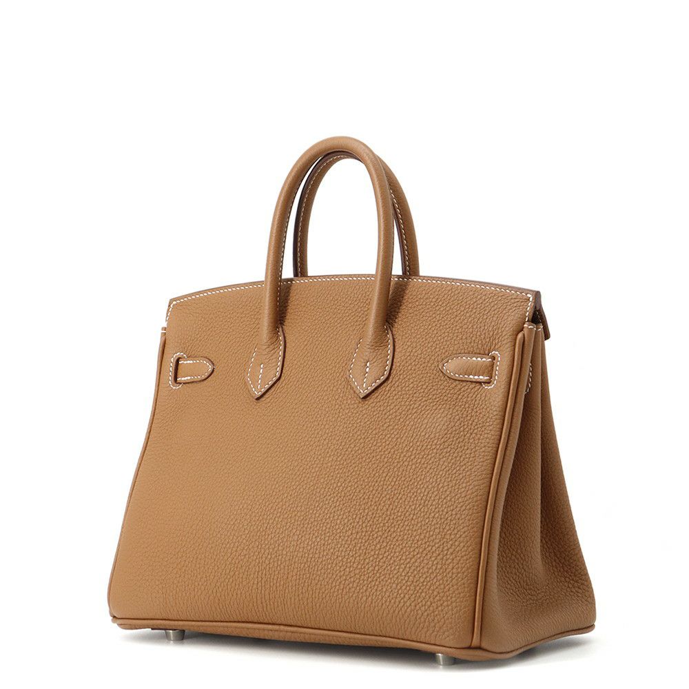 エルメス バーキン25 ゴールド/シルバー金具 トゴ Z刻印 HERMES Birkin ハンドバッグ