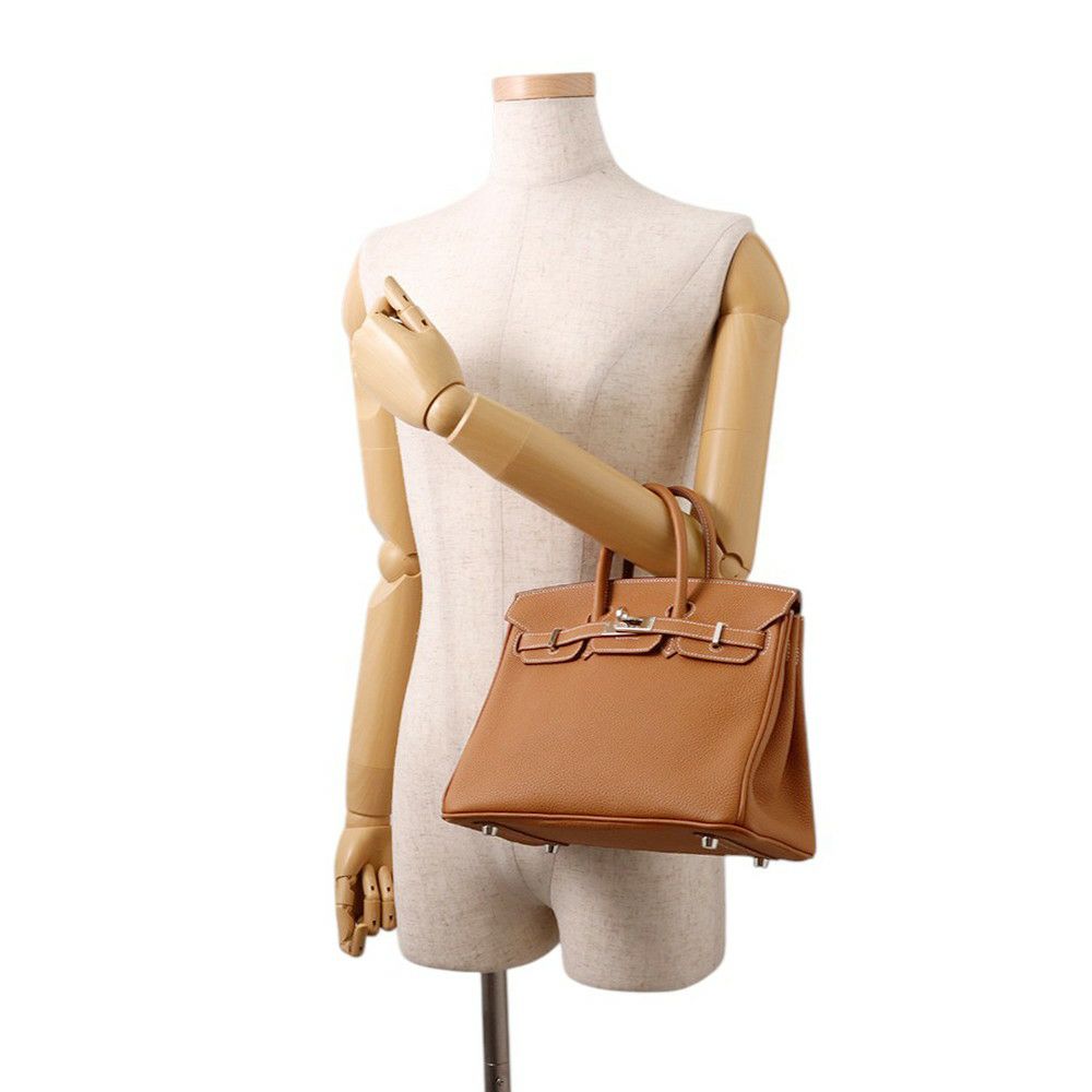 エルメス バーキン25 ゴールド/シルバー金具 トゴ Z刻印 HERMES Birkin ハンドバッグ