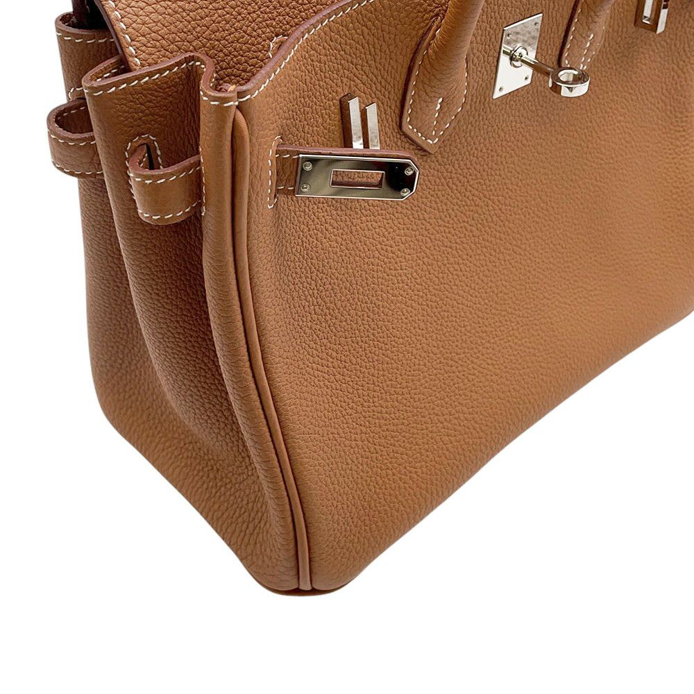 エルメス バーキン25 ゴールド/シルバー金具 トゴ Z刻印 HERMES Birkin ハンドバッグ
