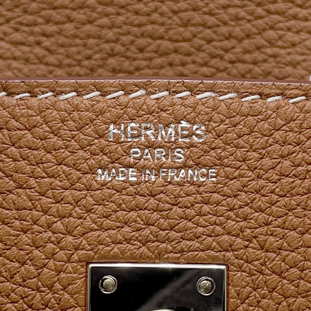 エルメス バーキン25 ゴールド/シルバー金具 トゴ Z刻印 HERMES Birkin ハンドバッグ