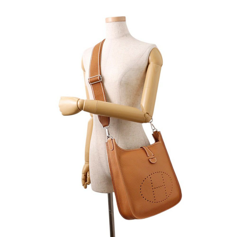 エルメス ショルダーバッグ エブリン3 PM ゴールド/シルバー金具 トリヨンクレマンス K刻印