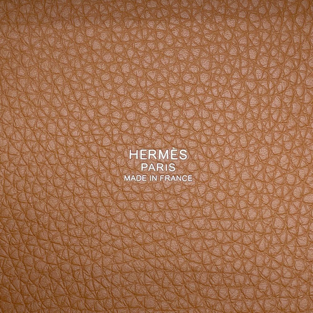 エルメス ハンドバッグ ピコタンロックPM ゴールド/シルバー金具 トリヨンクレマンス K刻印