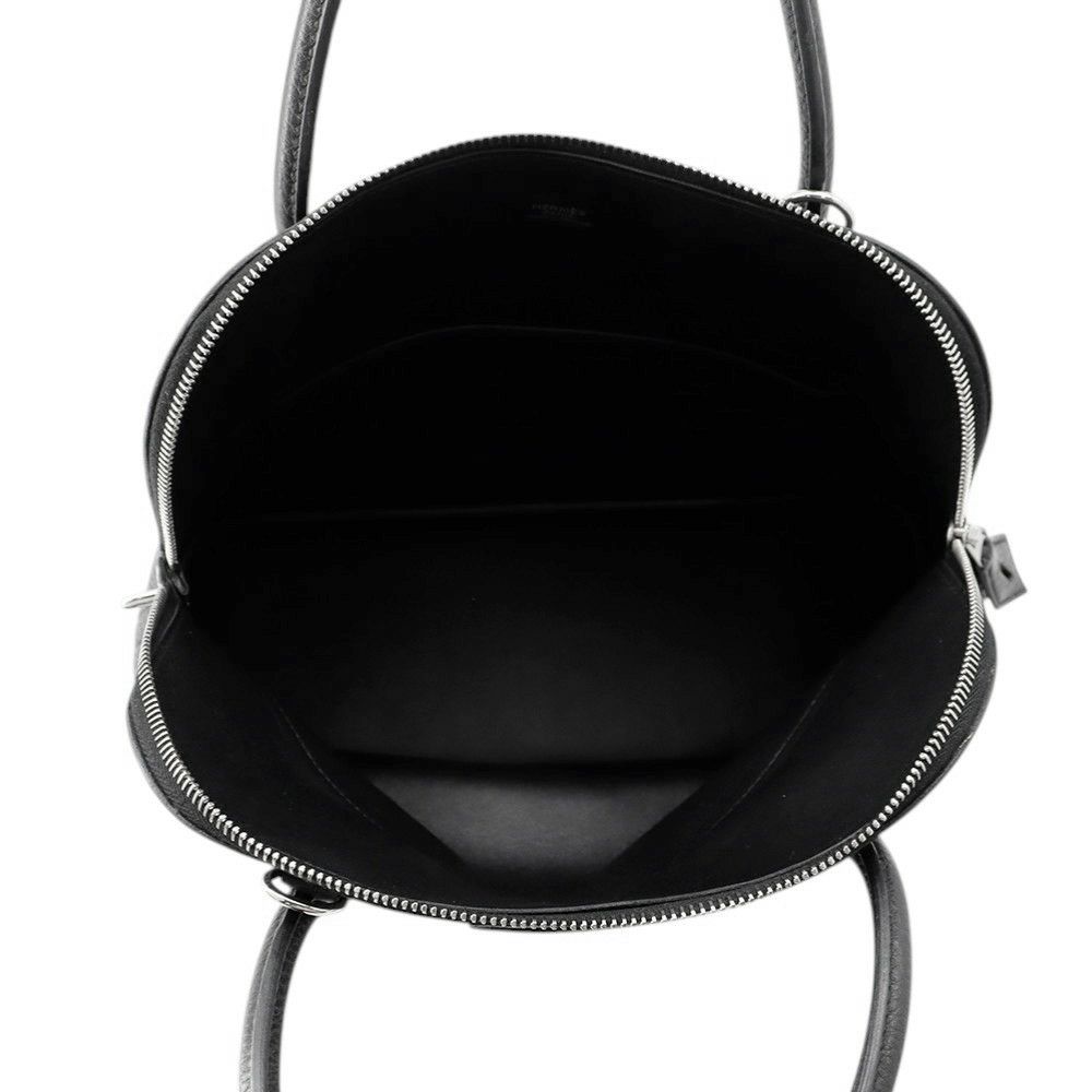 エルメス ハンドバッグ ボリード31 ブラック/シルバー金具 トリヨンクレマンス □R刻印 ２wayショルダー 黒