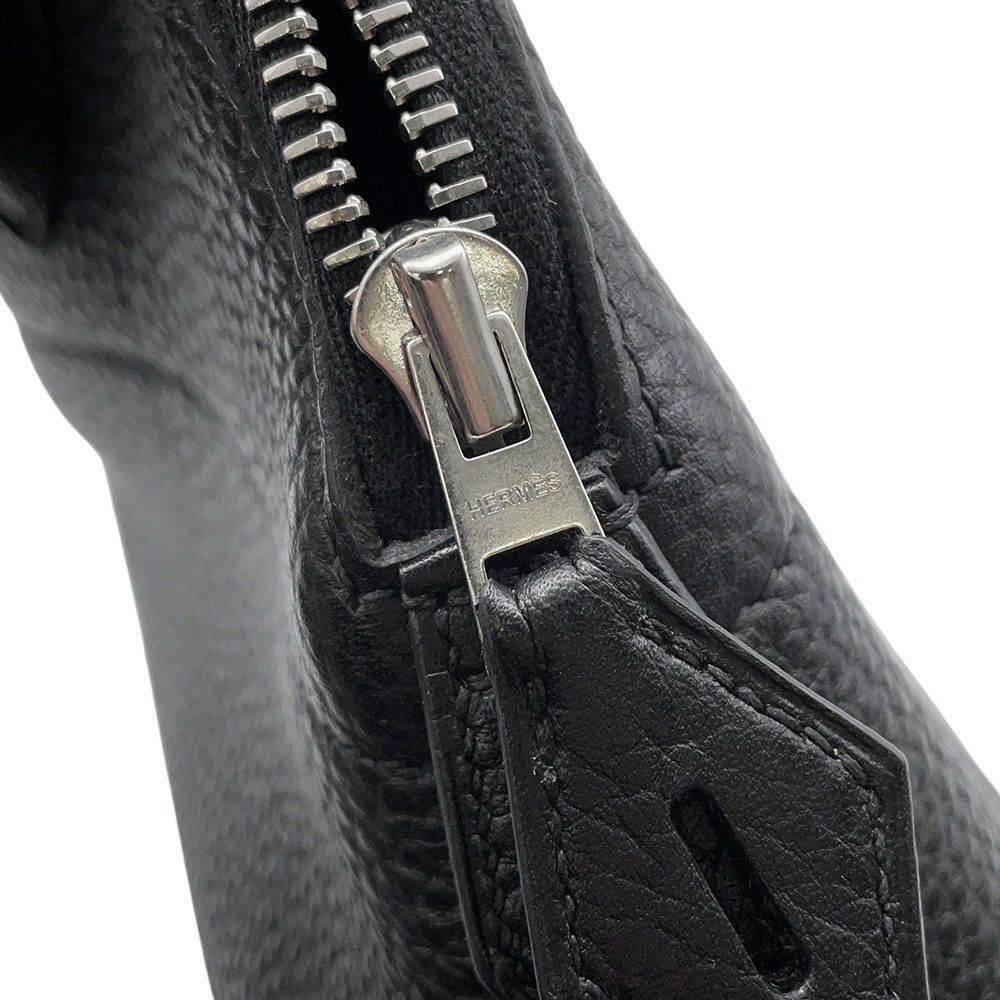 エルメス ハンドバッグ ボリード31 ブラック/シルバー金具 トリヨンクレマンス □R刻印 ２wayショルダー 黒