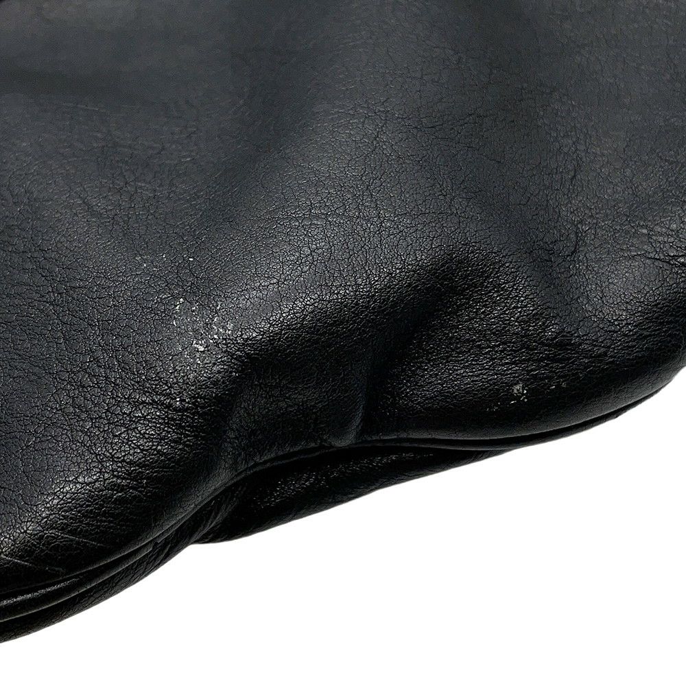 シャネル チェーンハンドバッグ ココマーク レザー CHANEL ショルダーバッグ 黒