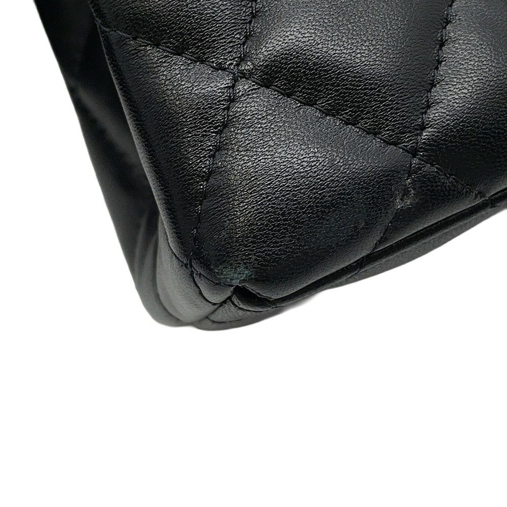 シャネル ハンドバッグ ミニ マトラッセ ココマーク ラムスキン AS4416 CHANEL 2wayショルダーバッグ 黒