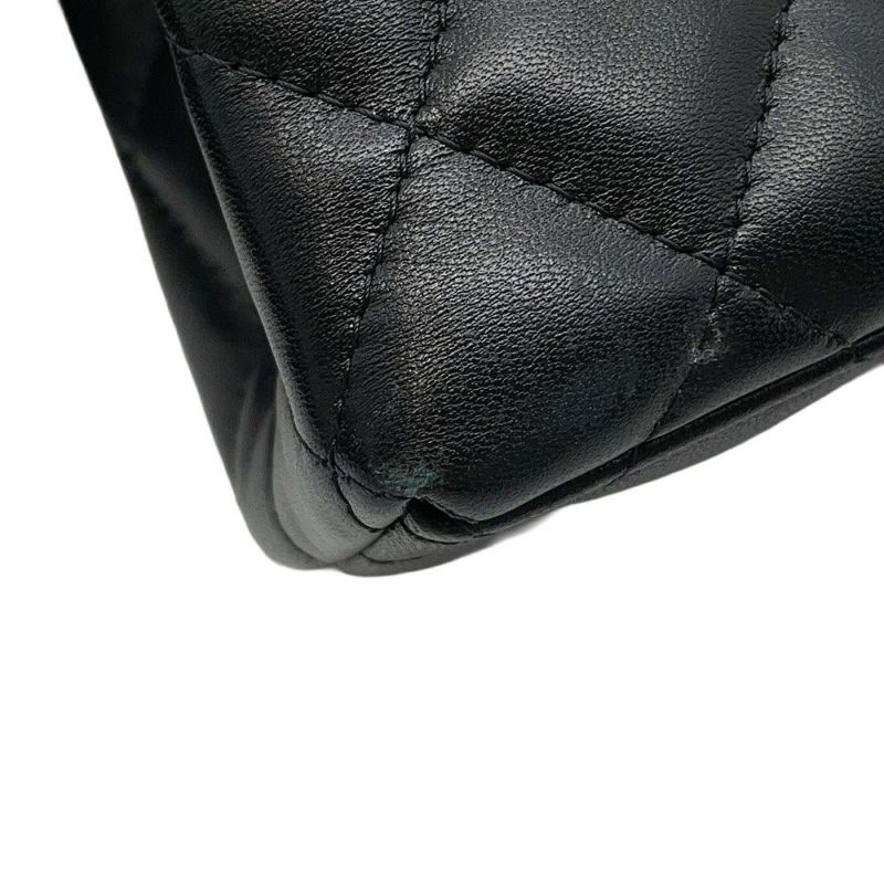 シャネル ハンドバッグ ミニ マトラッセ ココマーク ラムスキン AS4416 CHANEL 2wayショルダーバッグ 黒