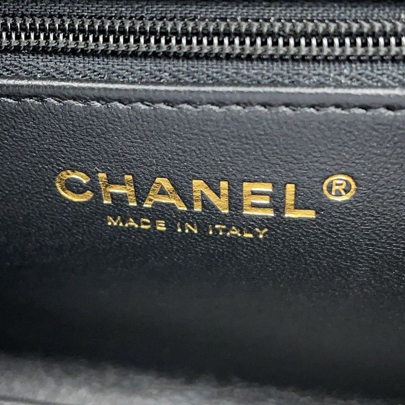 シャネル ハンドバッグ ミニ マトラッセ ココマーク ラムスキン AS4416 CHANEL 2wayショルダーバッグ 黒