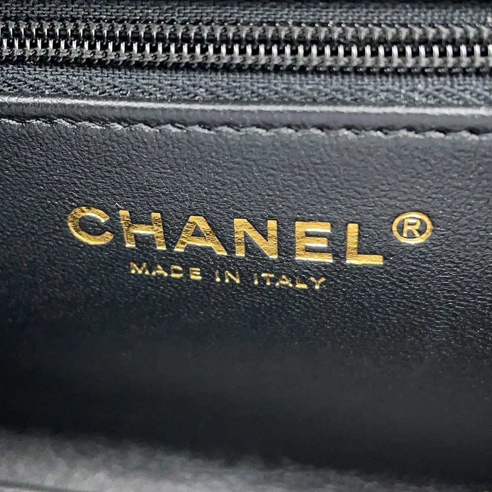 シャネル ハンドバッグ ミニ マトラッセ ココマーク ラムスキン AS4416 CHANEL 2wayショルダーバッグ 黒