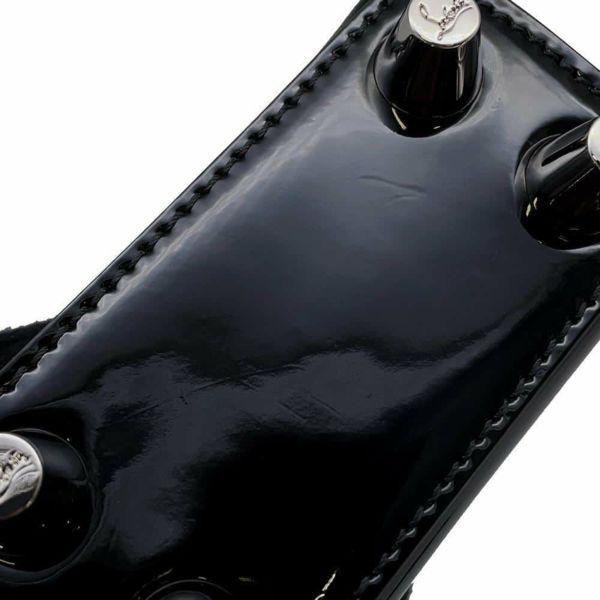 クリスチャン・ルブタン ハンドバッグ パロマ ナノ パテント 1215050 Christian Louboutin 2wayショルダーバッグ 黒