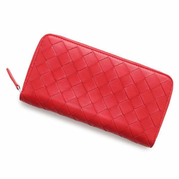 ボッテガヴェネタ 長財布 イントレチャート ラウンドファスナー 577775 BOTTEGA VENETA 財布 バイカラー