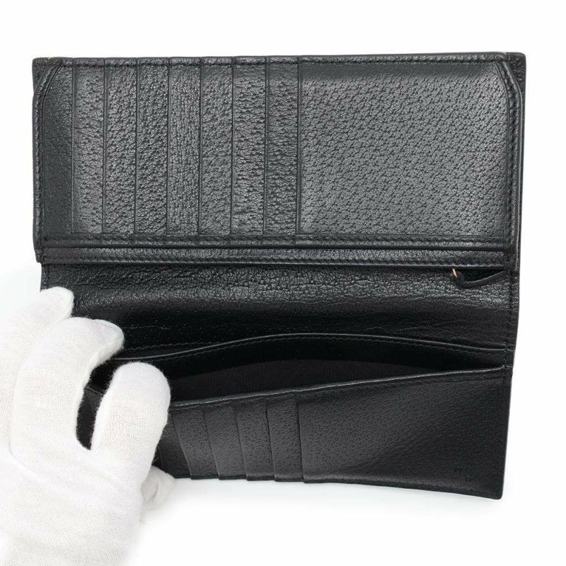 グッチ 長財布 GGマーモント レザー 544479 428740 GUCCI 二つ折り財布 ウォレット 黒
