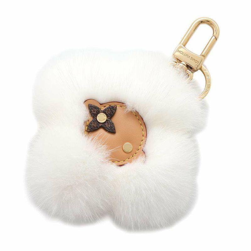 ルイヴィトン キーホルダー ミンクファー ヴィヴィエンヌ ファー スキー M02300 LOUIS VUITTON バッグチャーム 白
