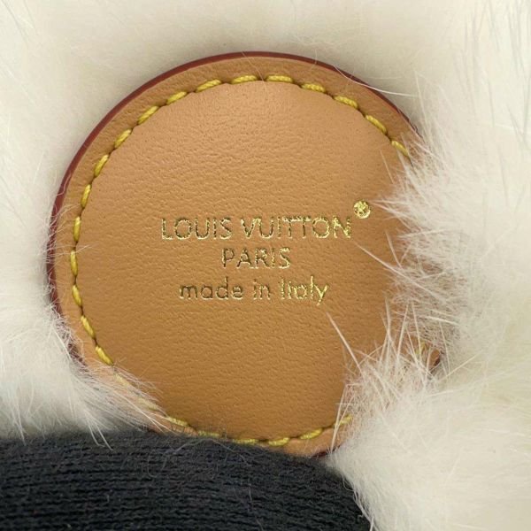 ルイヴィトン キーホルダー ミンクファー ヴィヴィエンヌ ファー スキー M02300 LOUIS VUITTON バッグチャーム 白