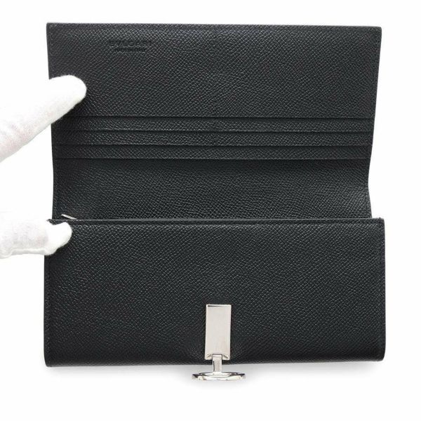 ブルガリ 長財布 ブルガリ クリップ ラージウォレット 289381 BVLGARI 財布 黒
