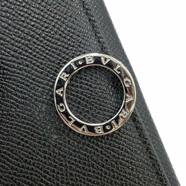 ブルガリ 長財布 ブルガリ クリップ ラージウォレット 289381 BVLGARI 財布 黒