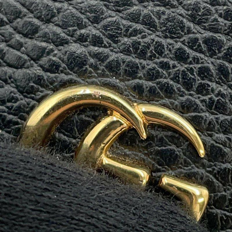 グッチ キーケース ダブルG 6連キーケース レザー 456118 GUCCI 黒