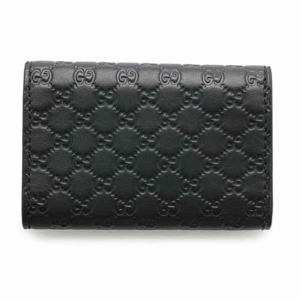 グッチ キーケース マイクロ グッチシマ 6連 ロゴ レザー 150402 GUCCI アウトレット品 黒