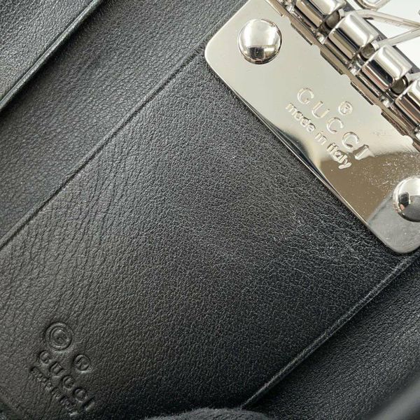 グッチ キーケース マイクロ グッチシマ 6連 ロゴ レザー 150402 GUCCI アウトレット品 黒