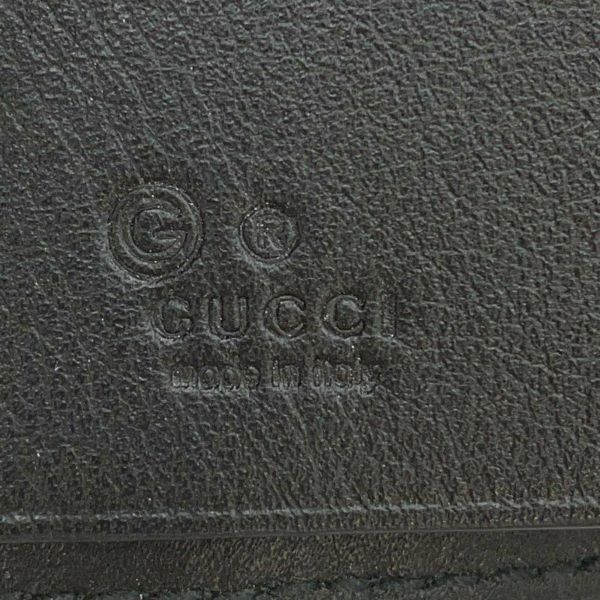 グッチ キーケース マイクロ グッチシマ 6連 ロゴ レザー 150402 GUCCI アウトレット品 黒