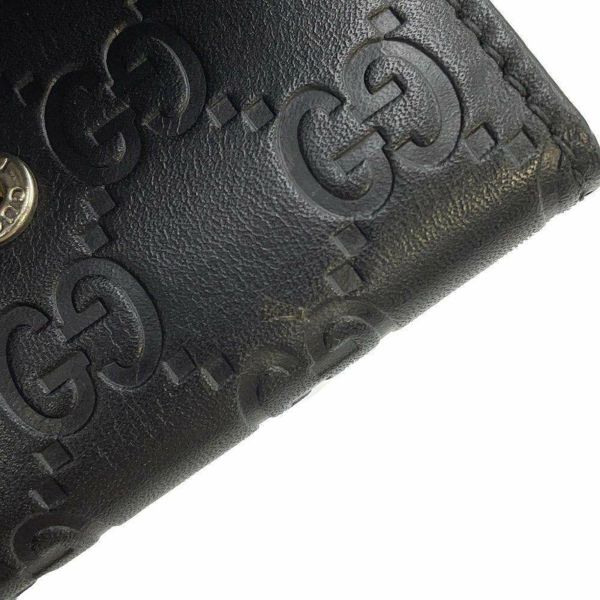 グッチ キーケース グッチシマ 6連 レザー 131928 GUCCI 黒