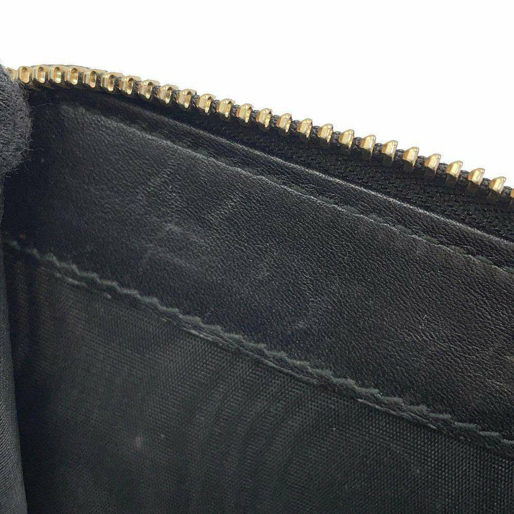 グッチ 二つ折り財布 マイクログッチシマ レザー 449395 GUCCI 財布 アウトレット品 黒